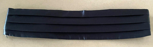 Mens Cummerbund Black Adjustable Clasp Back Packaging NEW