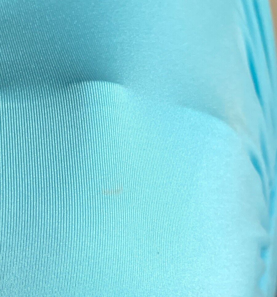 SPEEDO Bikini Top Light Blue Adjustable Shoulder Straps Tie Back Bra ONLY Sz 10