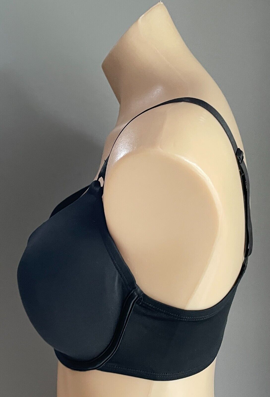 JOANNE LINGERIE Bra 12DD Black Contour Padded Underwire Adjustable Straps 12 DD