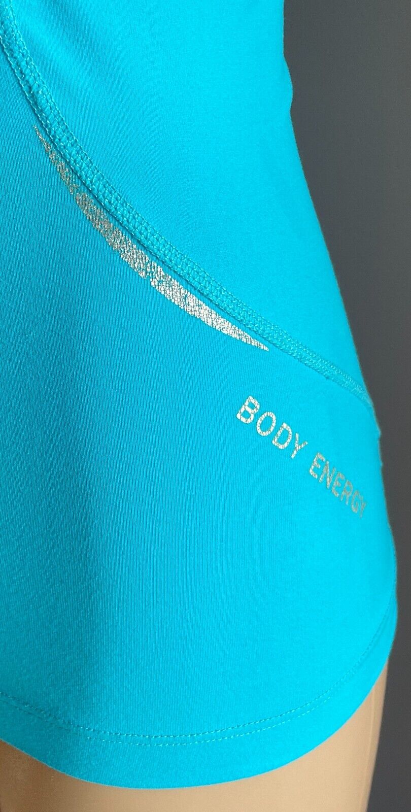 BLOCKOUT Tank Top Bright Blue Stretch Racer Back Size M 10 12 Active Gym Sports