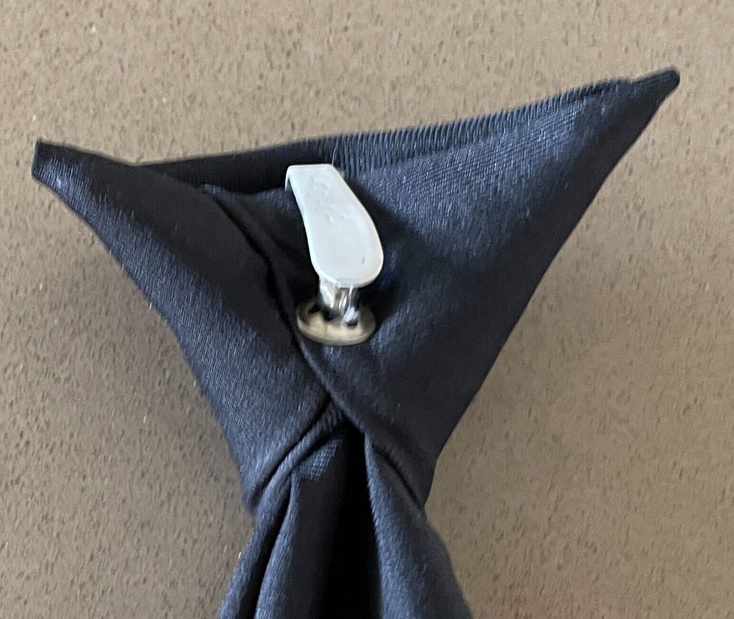 Mens Ties ENSIGN Clip On NeckTie Snapper Fastening Black Pre-Tied Wedding Formal