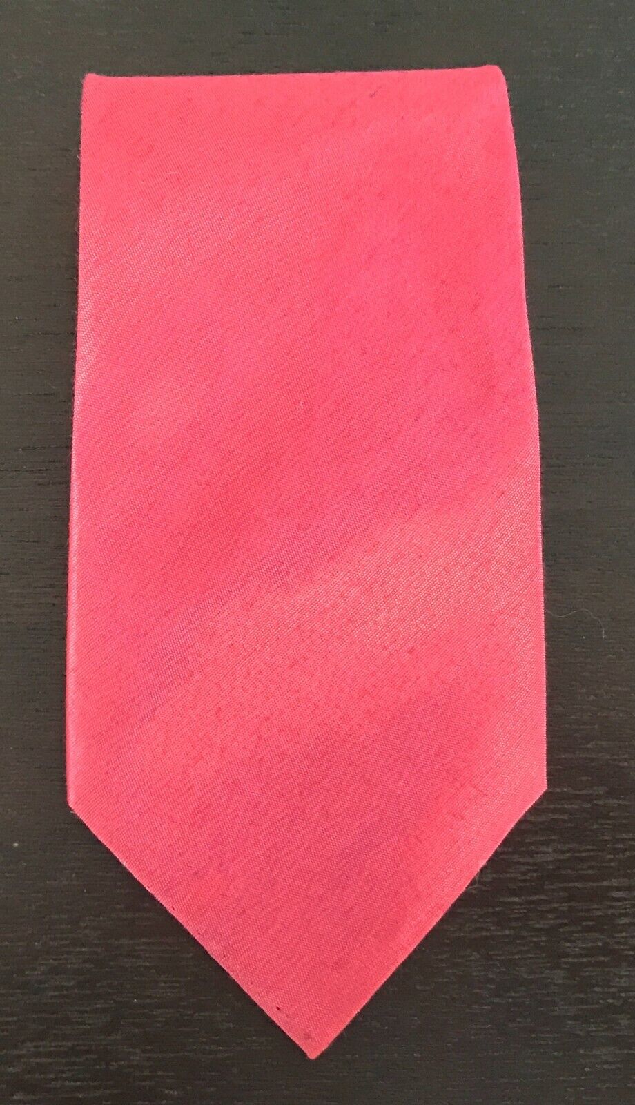 Mens Neck Tie Thai Silk Red Hand Woven Necktie Red Theme Party Costume