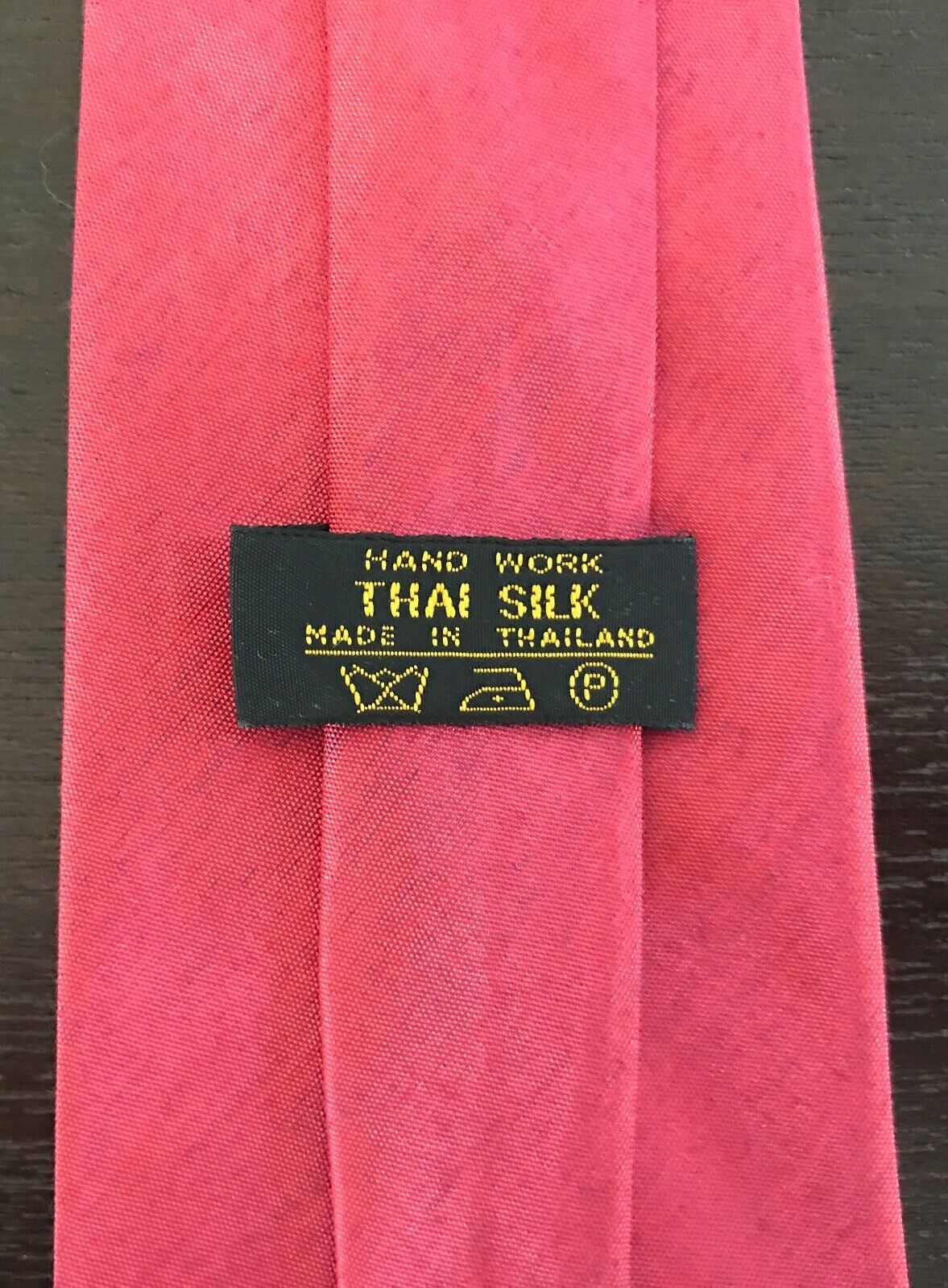Mens Neck Tie Thai Silk Red Hand Woven Necktie Red Theme Party Costume