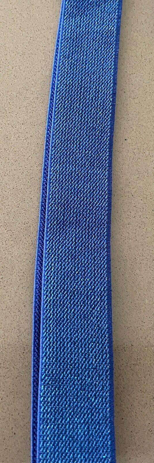 Unisex Braces Suspenders Blue Glitter Elasticised Adjustable 2.5cm Wide