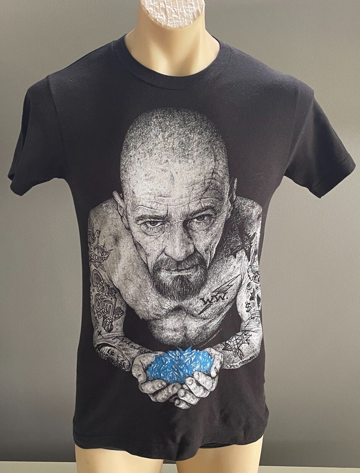 BLACK MARKET ART Breaking Bad Heisenberg Walter White Graphic T-Shirt Black S