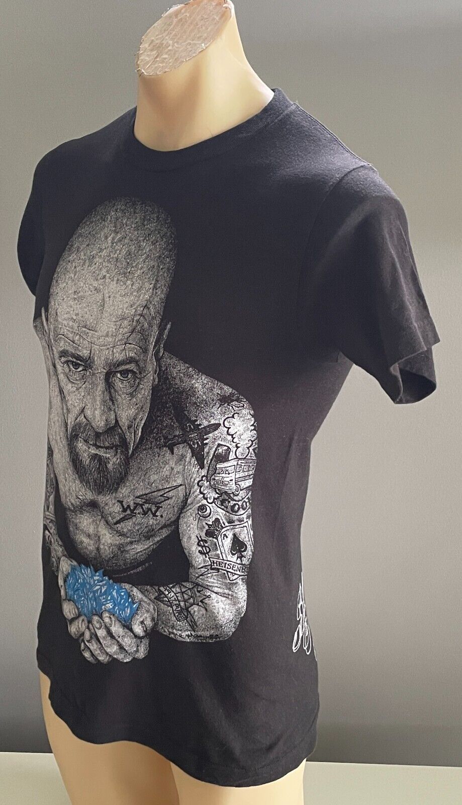 BLACK MARKET ART Breaking Bad Heisenberg Walter White Graphic T-Shirt Black S