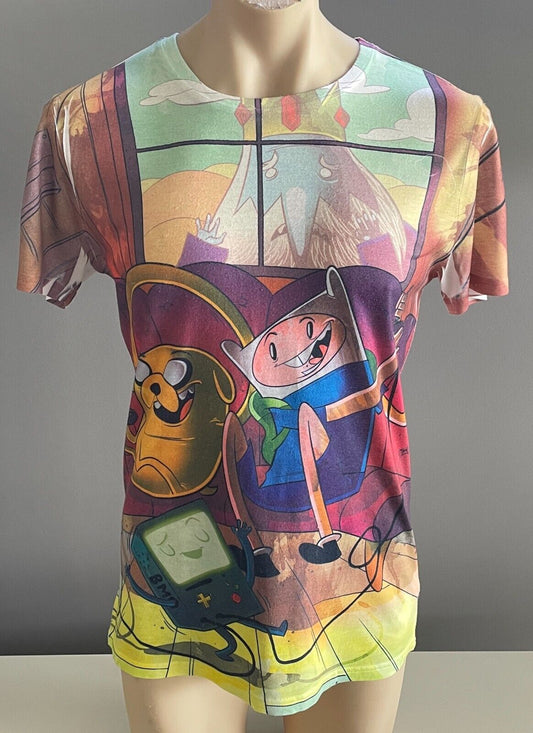 Unisex T-Shirt JAY JAYS Cartoon Network Adventure Time Print Size S Chest 104cm