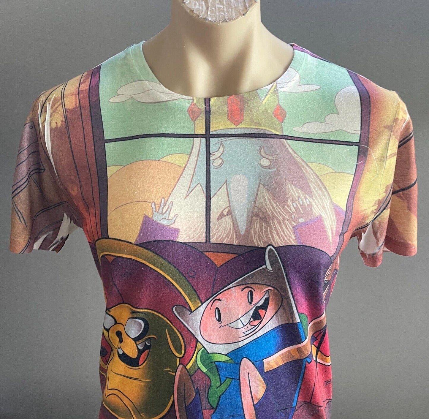 Unisex T-Shirt JAY JAYS Cartoon Network Adventure Time Print Size S Chest 104cm