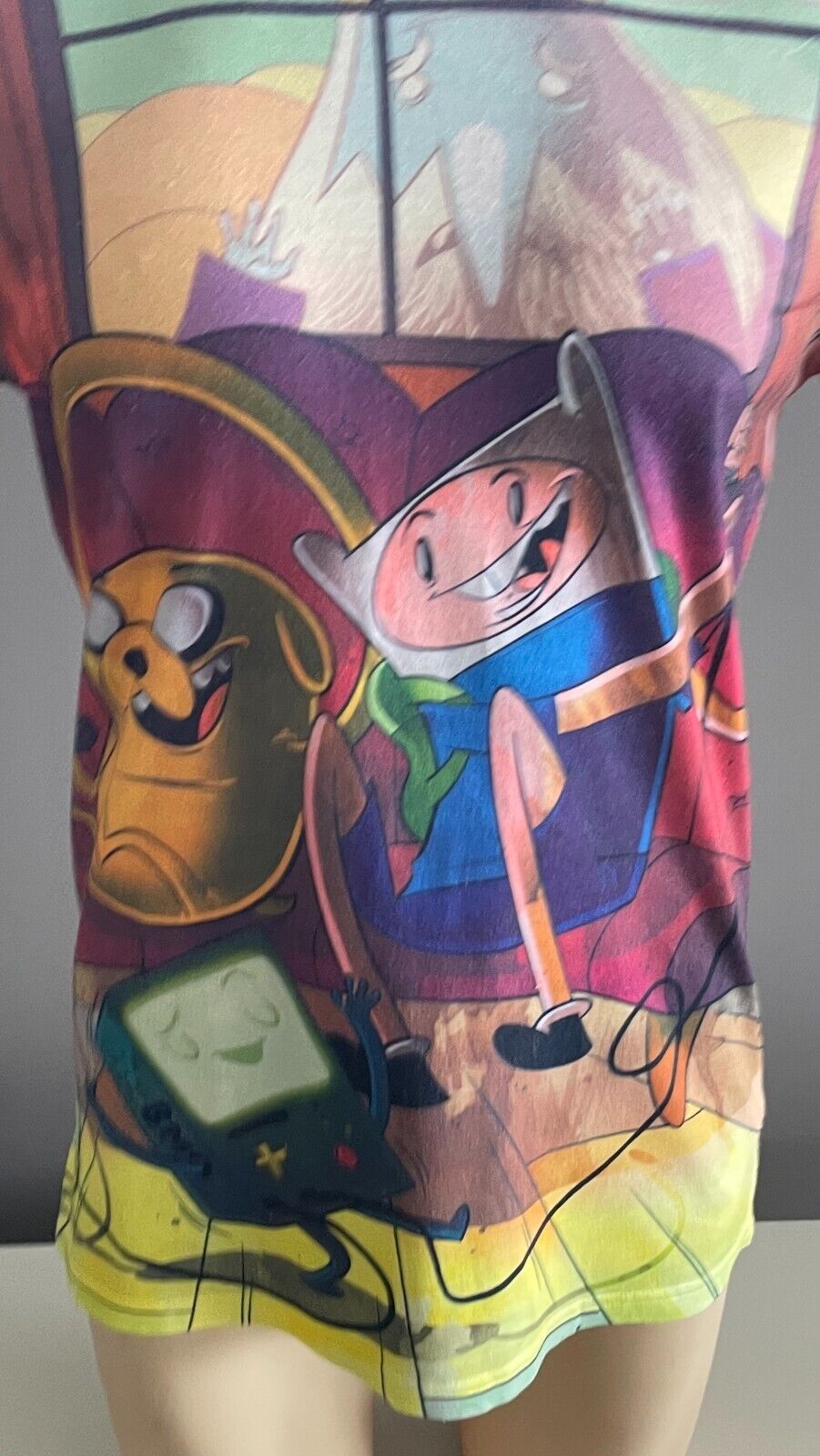 Unisex T-Shirt JAY JAYS Cartoon Network Adventure Time Print Size S Chest 104cm