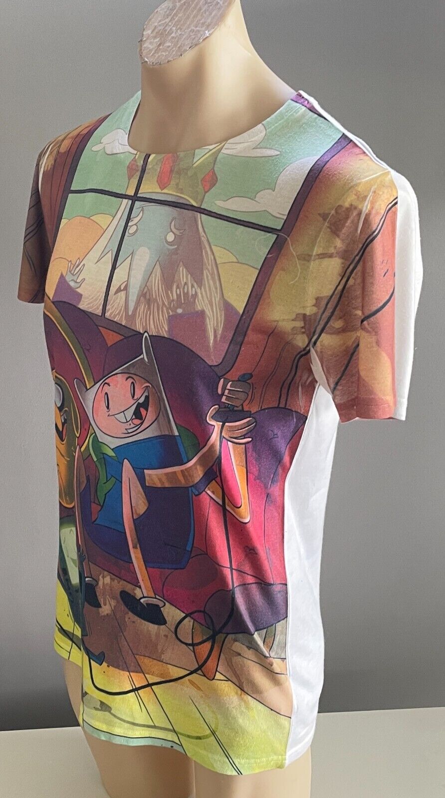 Unisex T-Shirt JAY JAYS Cartoon Network Adventure Time Print Size S Chest 104cm