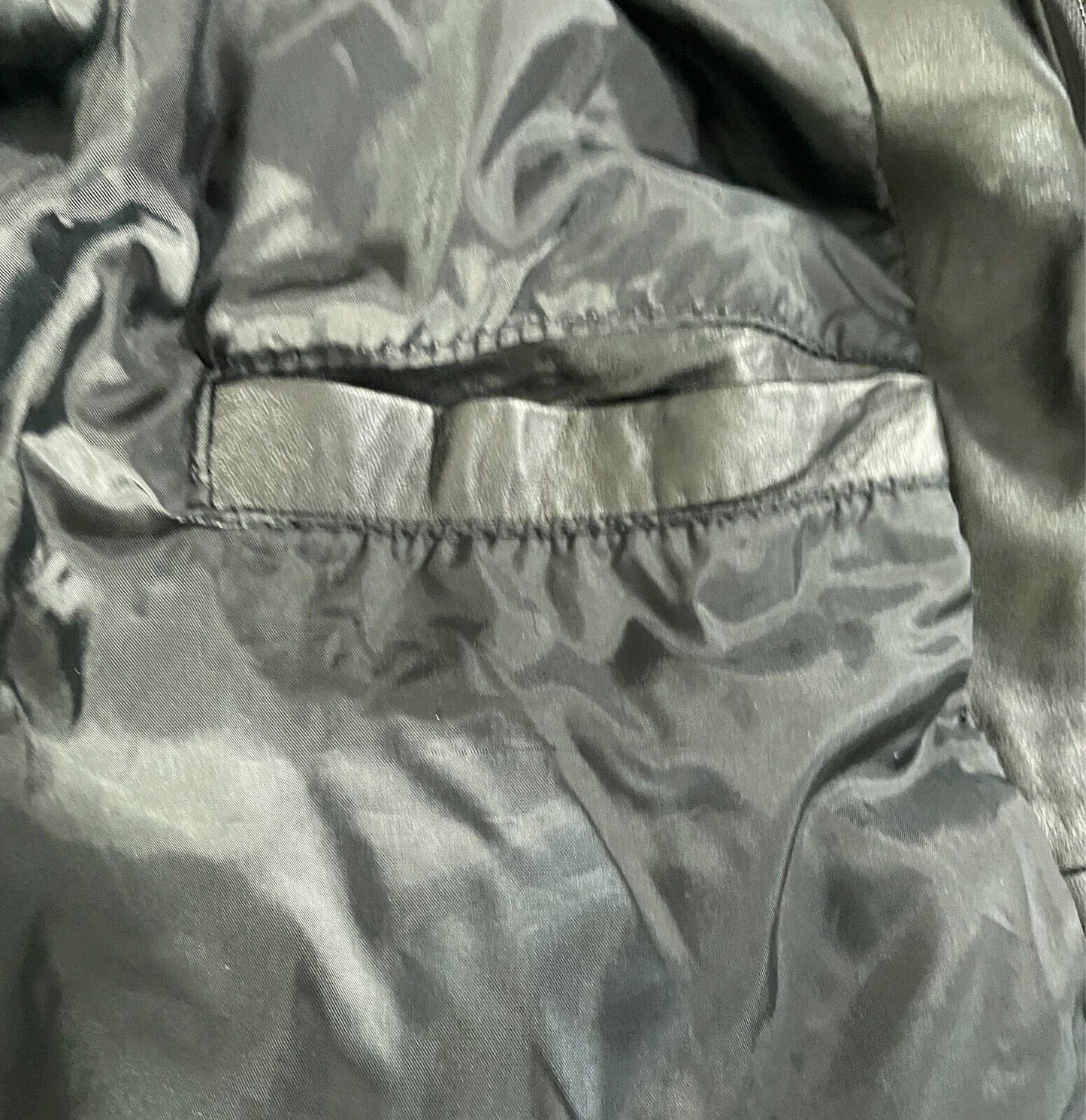 Vintage JONTELL LEATHER Black Leather Bomber Jacket Size M Lined Elastic Hem