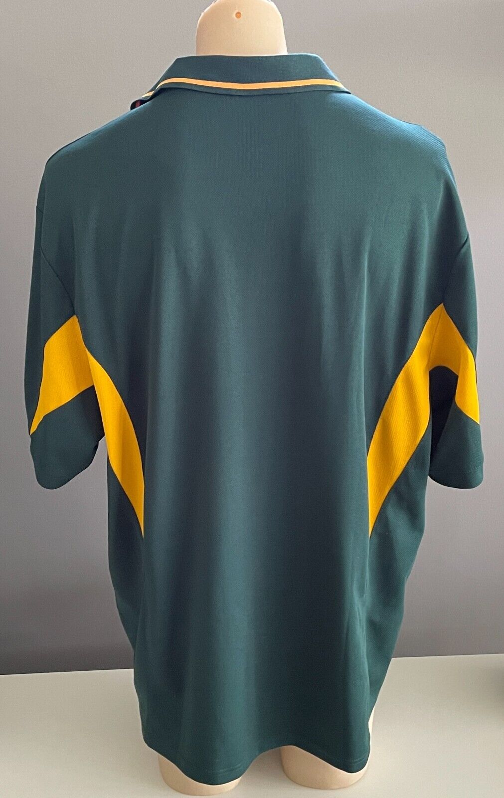 DOIDA Polo Shirt KING ASH BAY N T Golf Club Green & Gold Short Sleeve Mens 5XL
