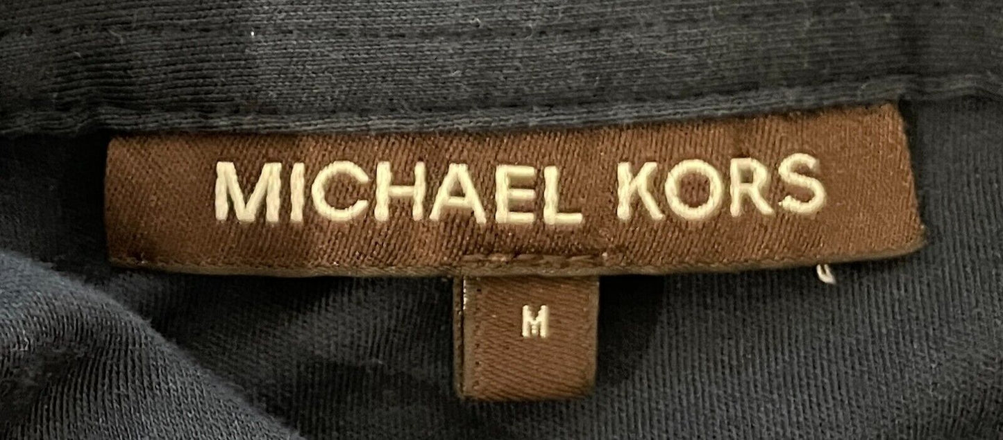 Polo Shirt MICHAEL KORS Navy Short Sleeves Mens Size M Cotton Jersey