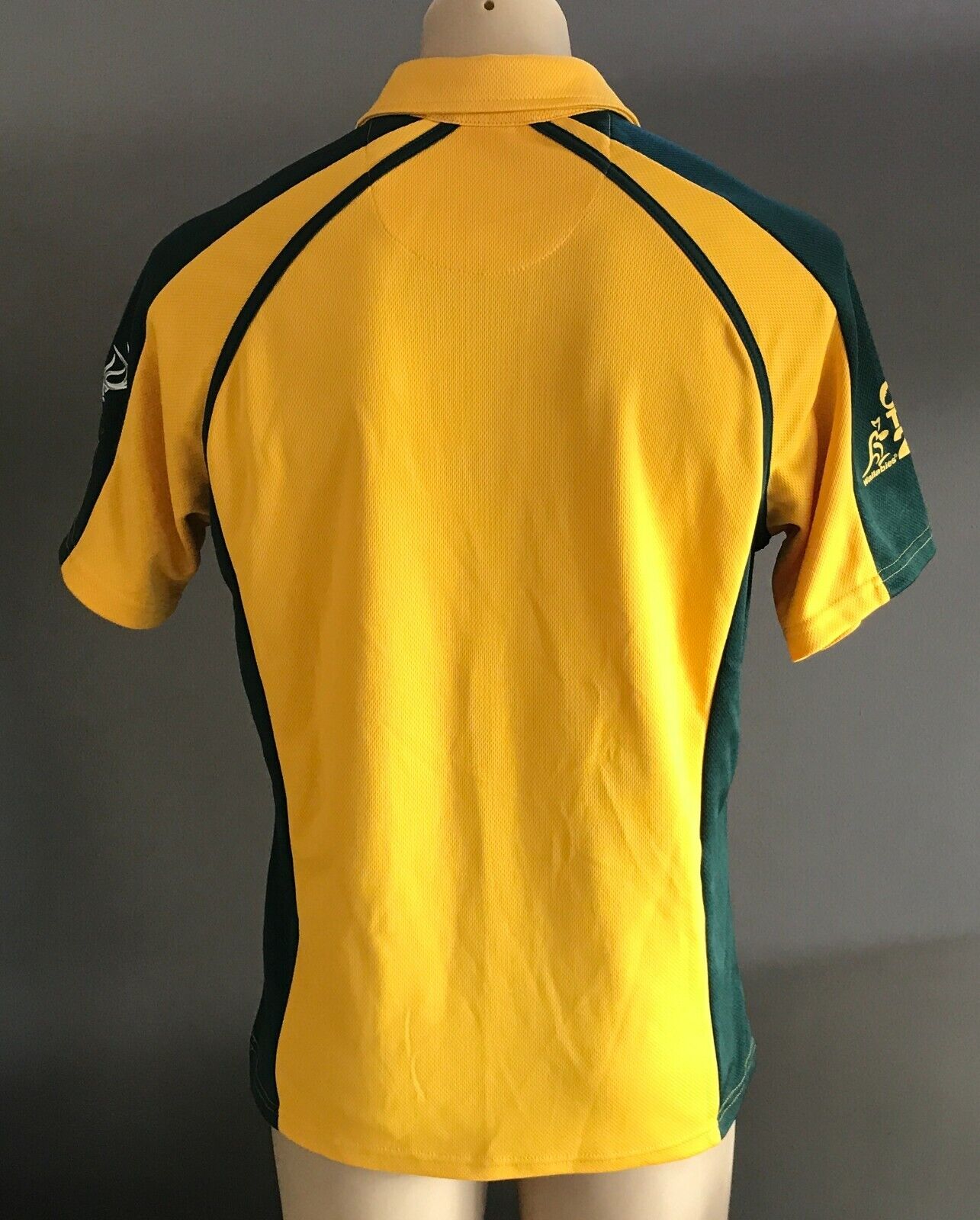 KOOGA Polo Shirt Authentic 2011 WALLABIES Tooheys New Green Gold Sh/Sleeve Men S