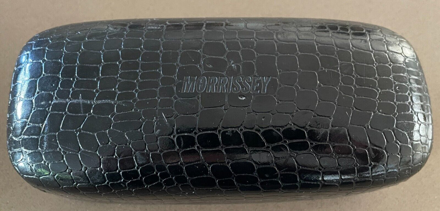 MORRISSEY Black SunGlasses Hard Case Cover + Cloth EMPTY CASE ONLY NO Glasses