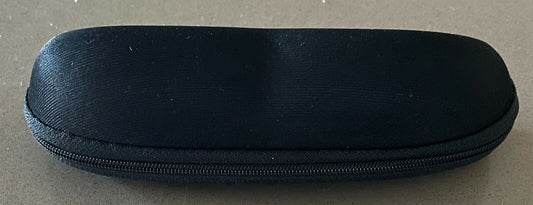 Hard Case SunGlasses Black Moulded Zipped CASE ONLY EMPTY No Glasses NEW