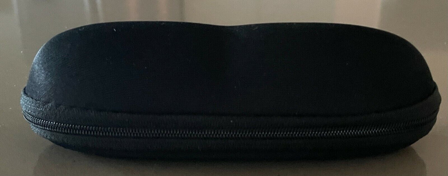 Hard Case SunGlasses Black Moulded Zipped CASE ONLY EMPTY No Glasses NEW