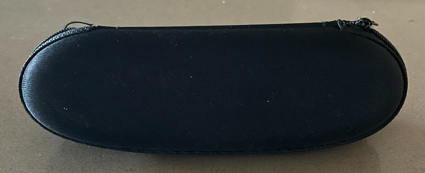 Hard Case SunGlasses Black Moulded Zipped CASE ONLY EMPTY No Glasses NEW