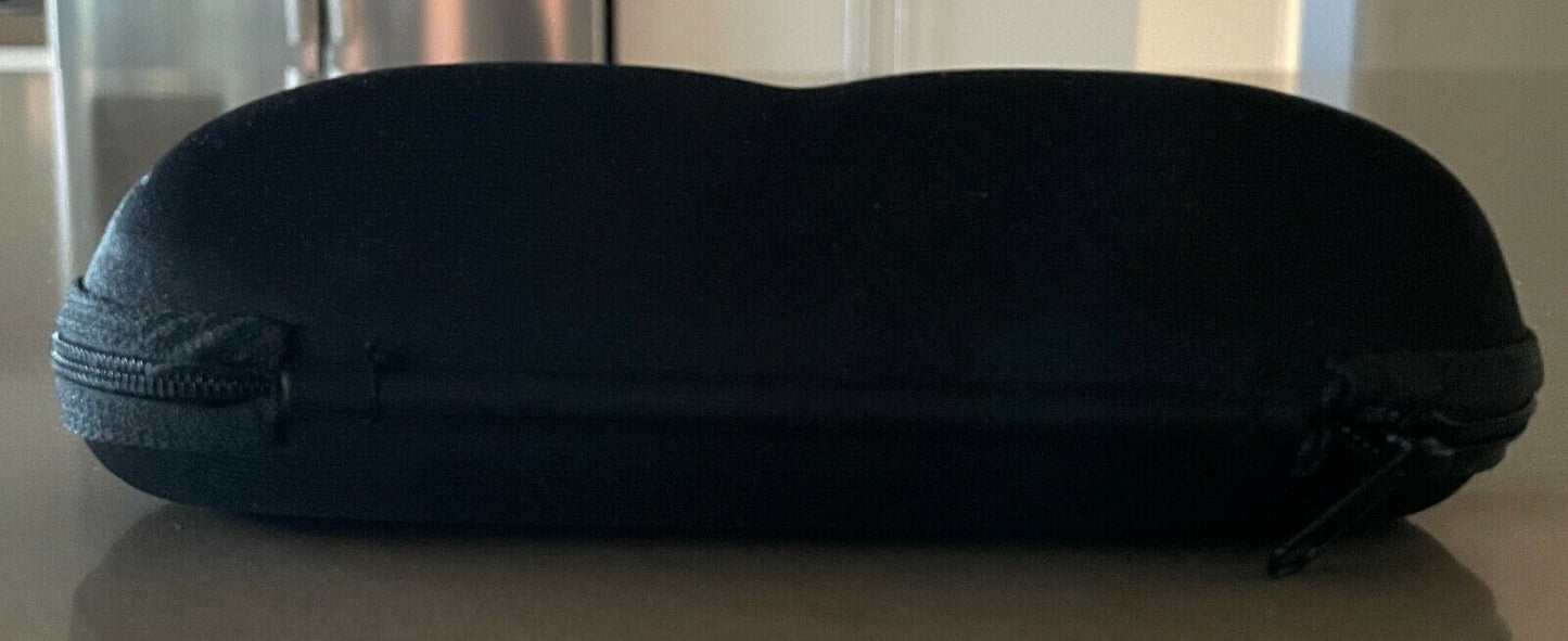 Hard Case SunGlasses Black Moulded Zipped CASE ONLY EMPTY No Glasses NEW