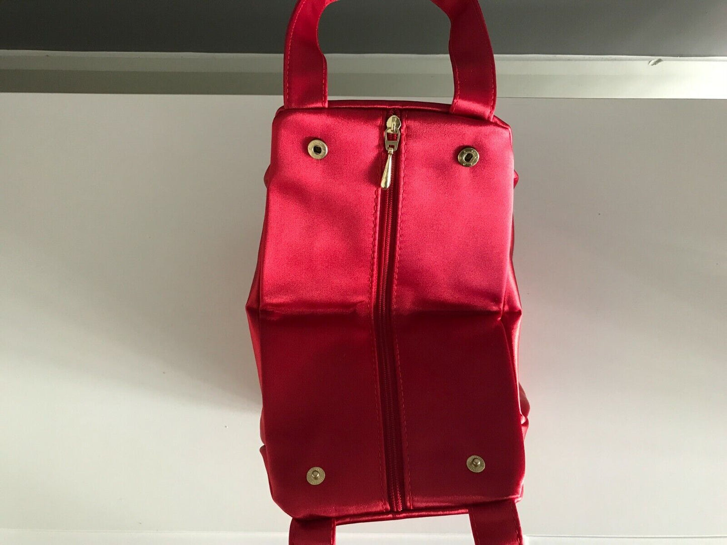 Makeup Bag NUTRIMETICS Red Promotional Fabric Medium Size Cosmetics Handles NEW