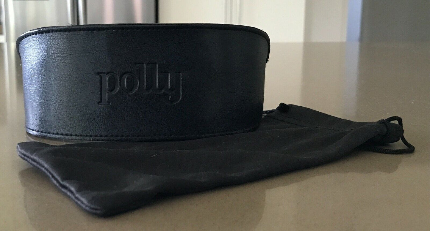 POLLY Black SunGlasses Case Cover Soft Pouch EMPTY CASE ONLY - NO Glasses