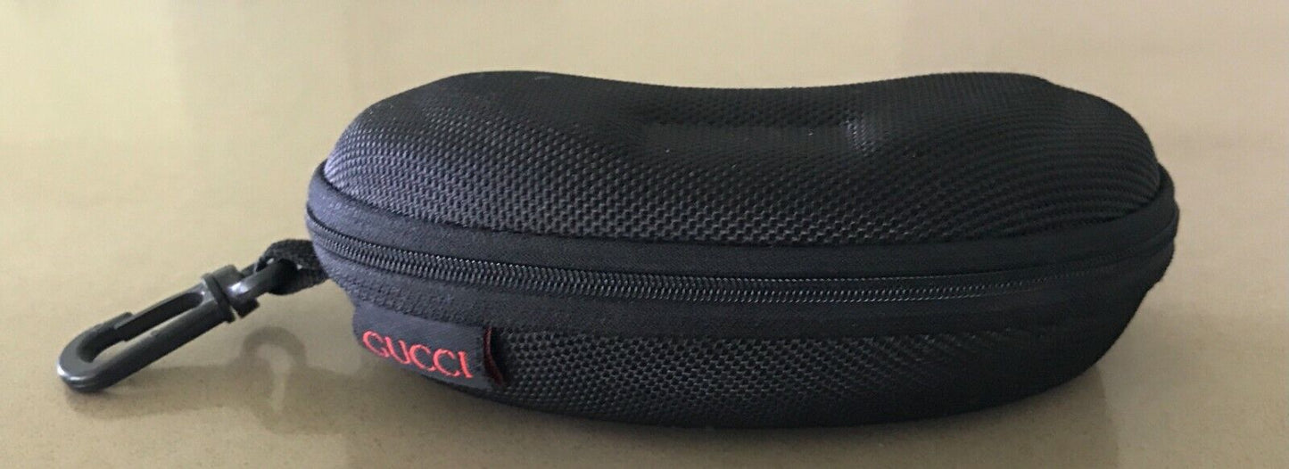 GUCCI Black SunGlasses Zip CASE ONLY w Belt Bag Clip EMPTY - NO Glasses Ladies
