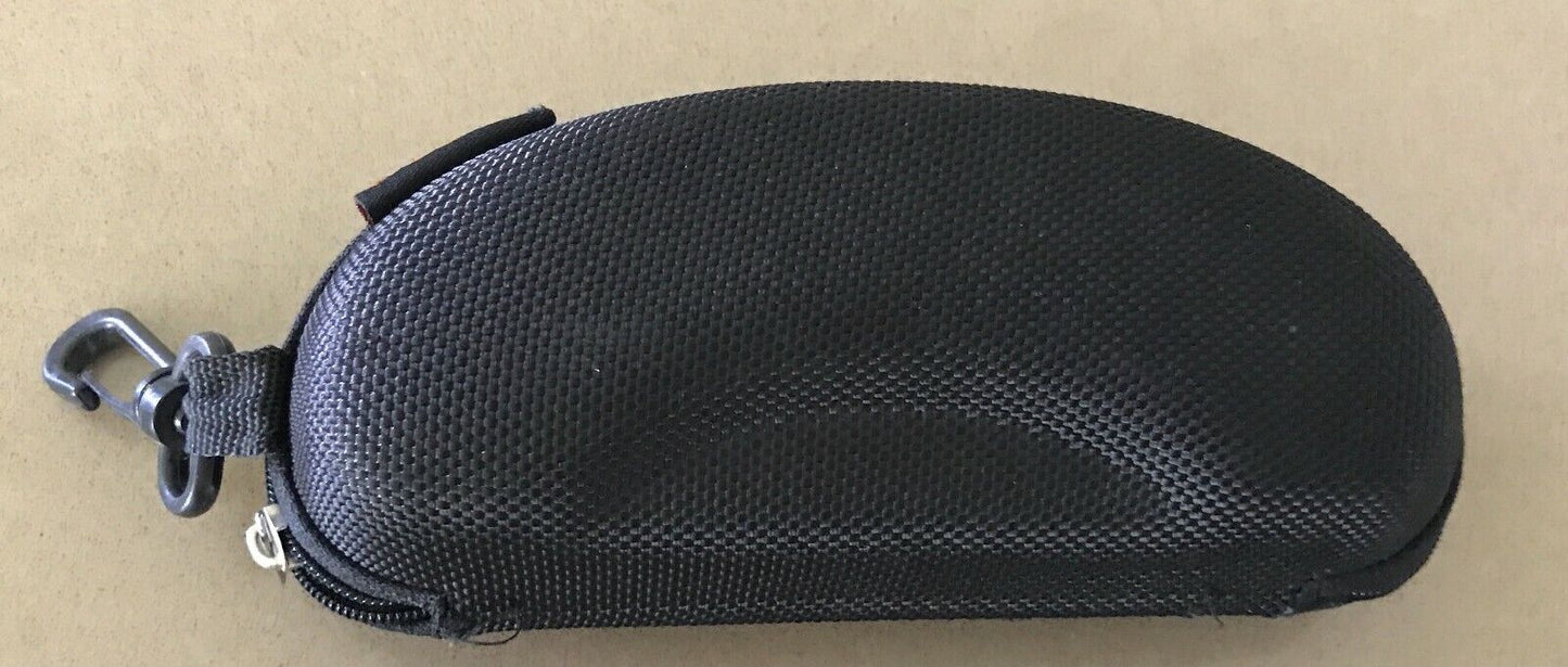 GUCCI Black SunGlasses Zip CASE ONLY w Belt Bag Clip EMPTY - NO Glasses Ladies