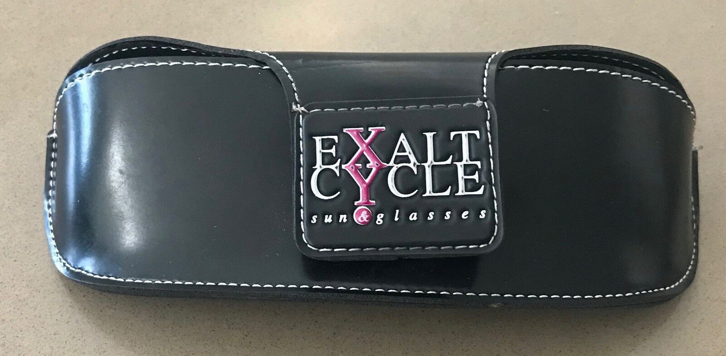 EXALT CYCLE SunGlasses Branded Case Red Grey Frame Made in Italy NEW w Glasses