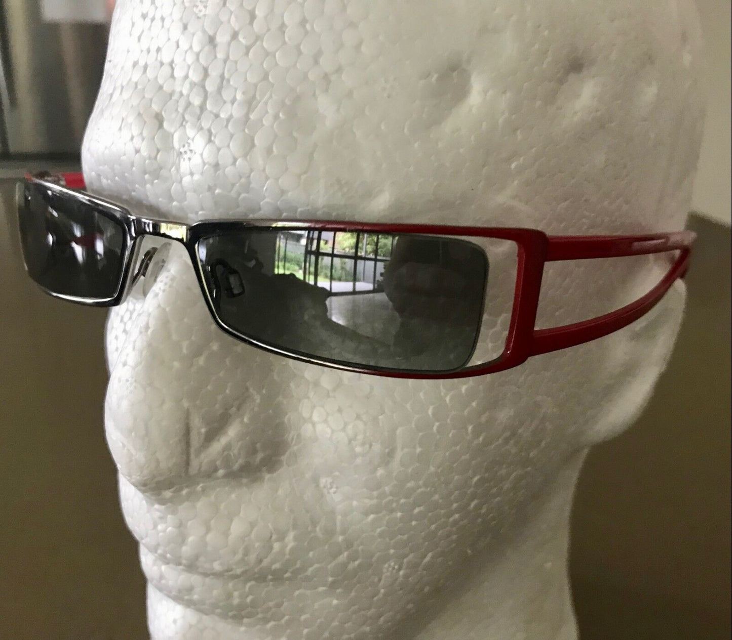 EXALT CYCLE SunGlasses Branded Case Red Grey Frame Made in Italy NEW w Glasses