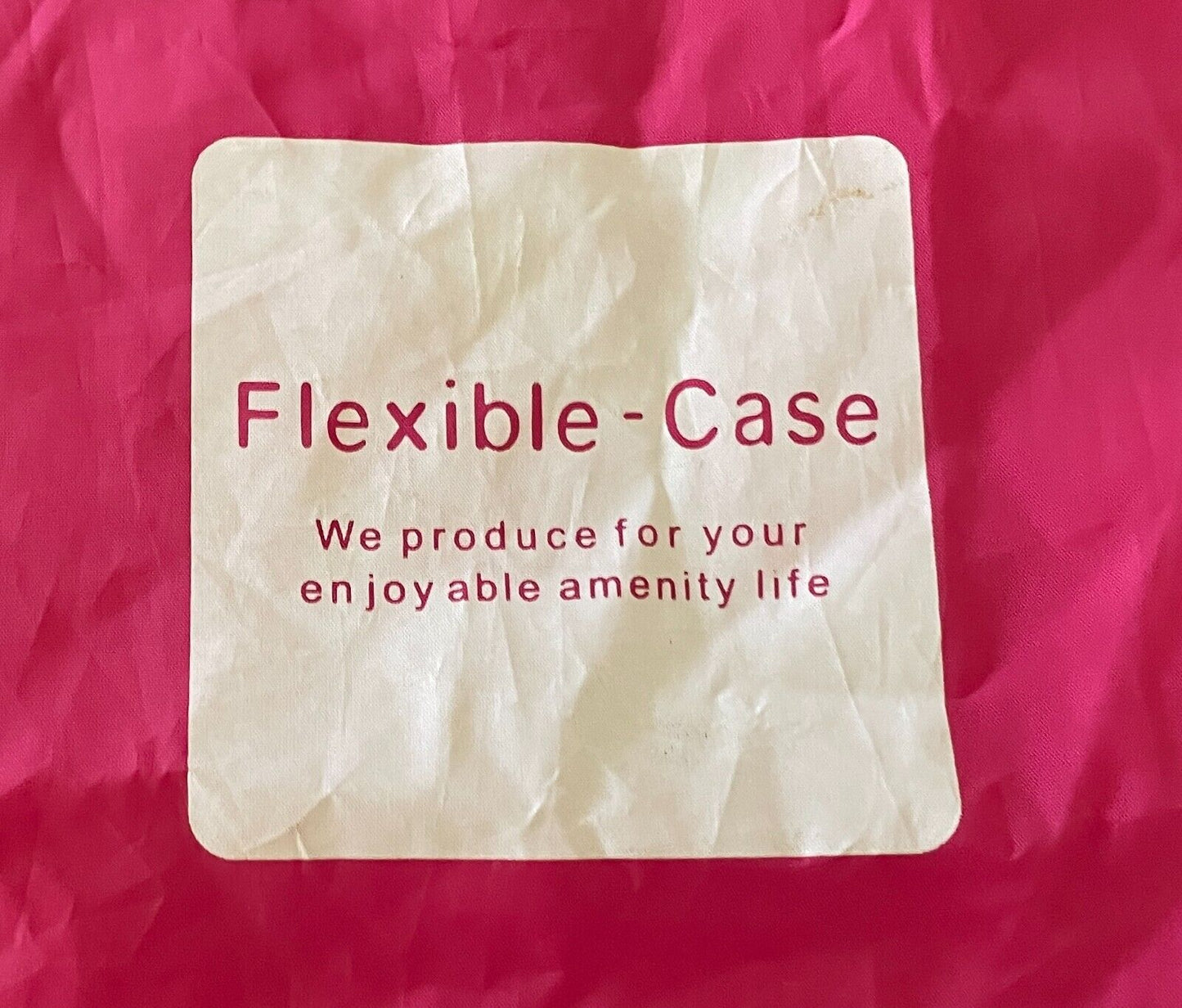 Drawstring Pouch Bag FLEXIBLE CASE Pink Nylon 29 W x 44cm H Travel Storage Shoes