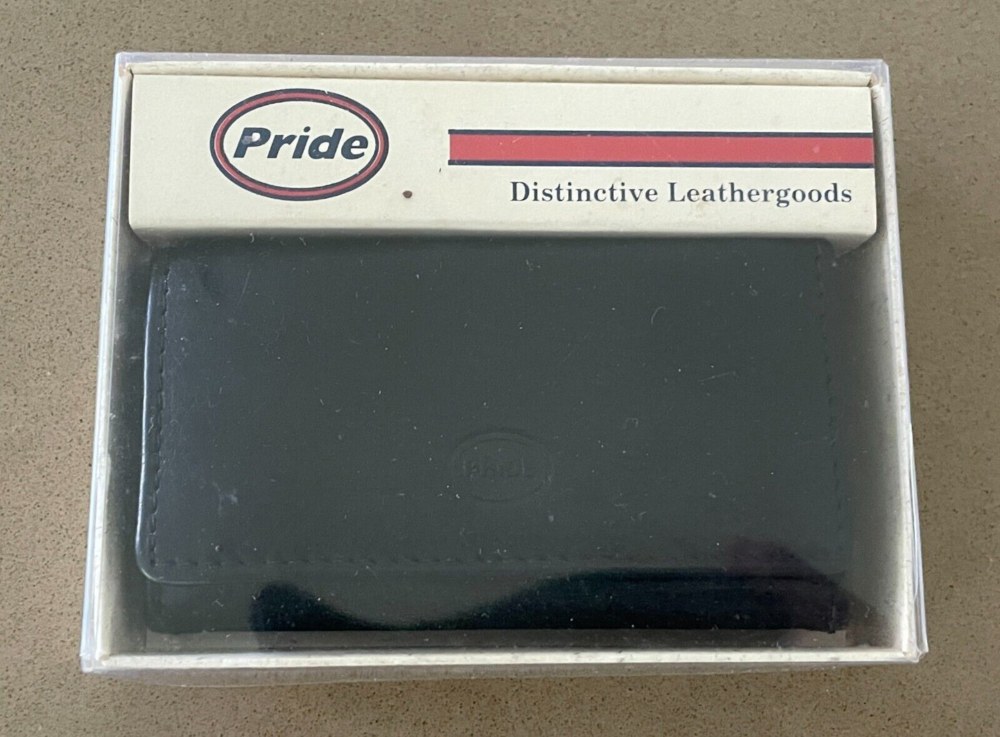 Leather Wallet Key Holder Case PRIDE Black 12 Keys Reversible Unisex NEW in Box