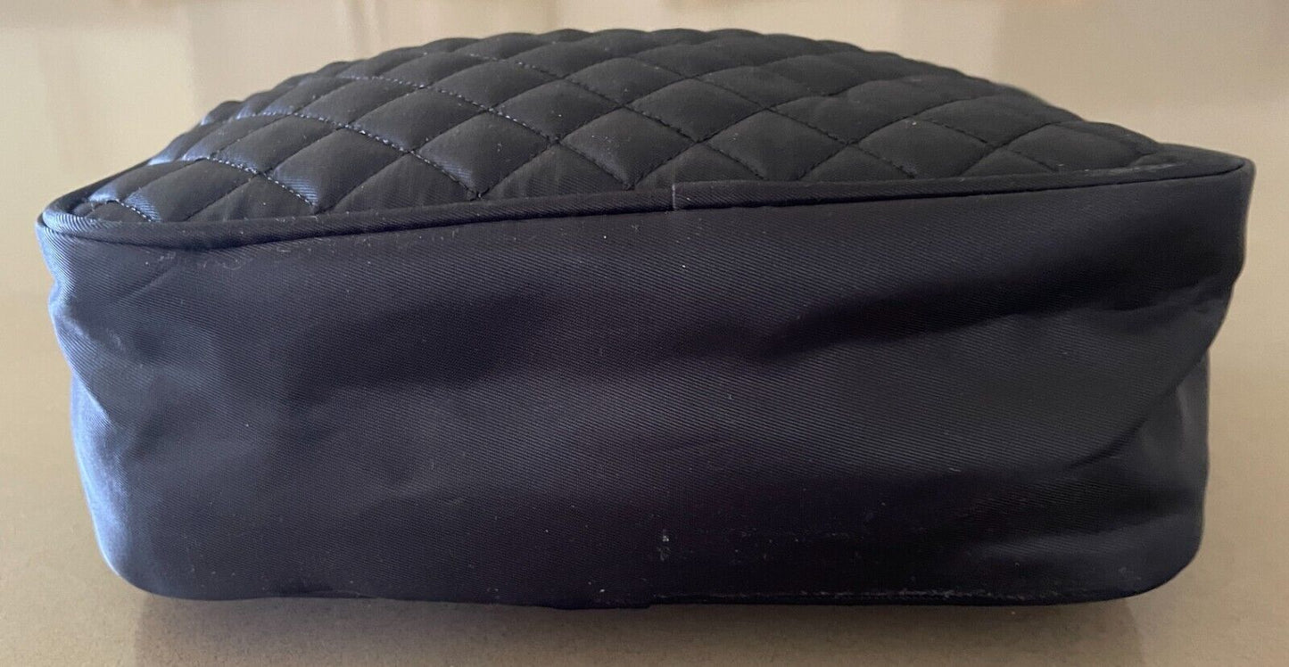 Makeup Bag MODELS PREFER Wet Pack Black Quilted Zip Closure Easy Care Nylon NEW
