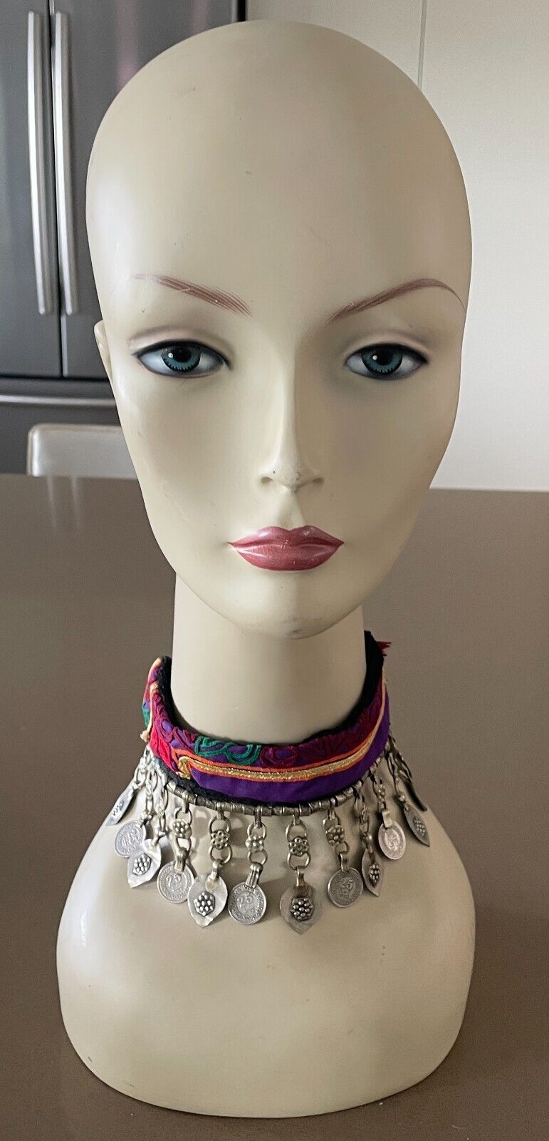 Necklace Anklet  Bollywood Belly Dancing Multicolour Fabric Hanging Charms Devs