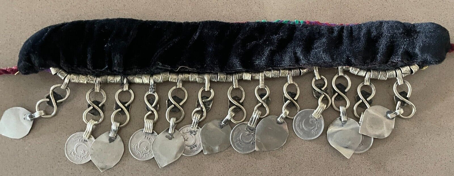 Necklace Anklet  Bollywood Belly Dancing Multicolour Fabric Hanging Charms Devs