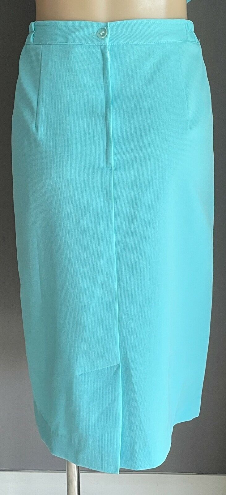 PROMENADE CLOTHING 2 Piece Jacket & Skirt Light Blue Set Size 16 1980's Vintage