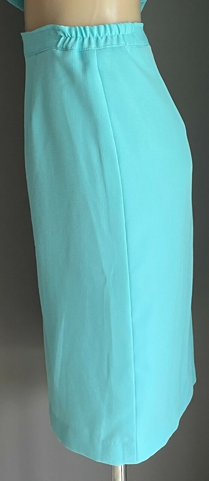 PROMENADE CLOTHING 2 Piece Jacket & Skirt Light Blue Set Size 16 1980's Vintage