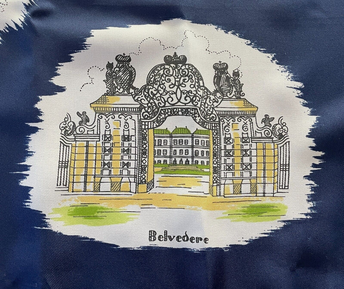 Neck Scarf WIEN VIENNA Austria Landmarks Historic Buildings Souvenir Europe 76cm