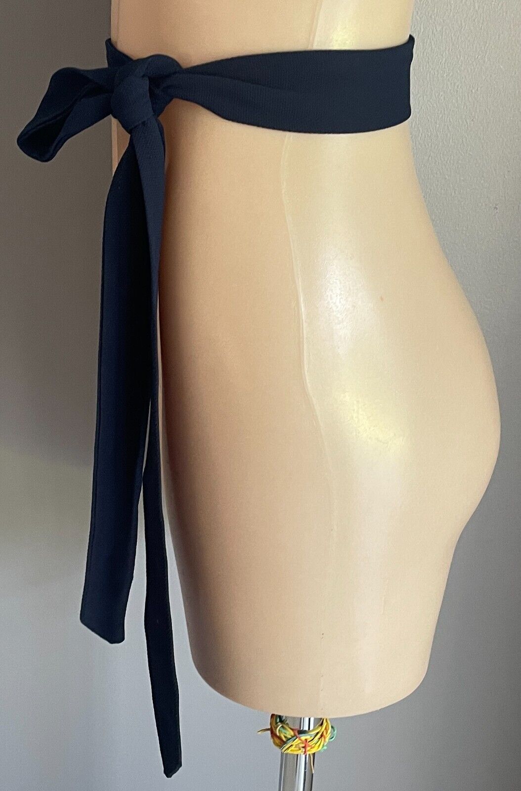 Navy Textured Fabric Sash 4.5cm Wide x 186cm Long Super Waist Belt