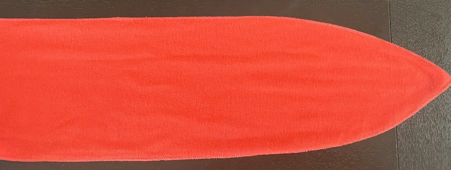 Neck Scarf Ladies Long Handmade Orange Rectangle 16.5cm Wide x 175cm Length