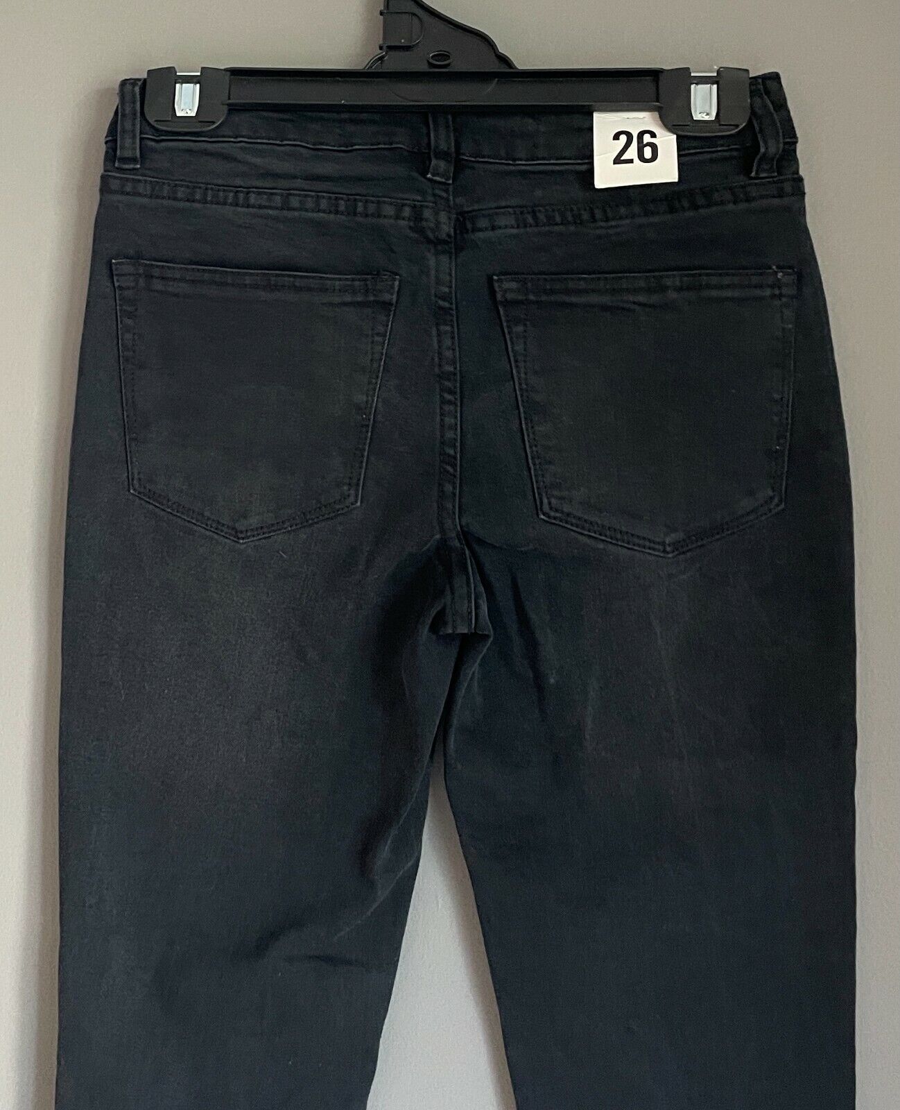 KENJI " Zack " Skinny Leg Jeans Black Denim Mens Size 26 Waist 68cm NEW