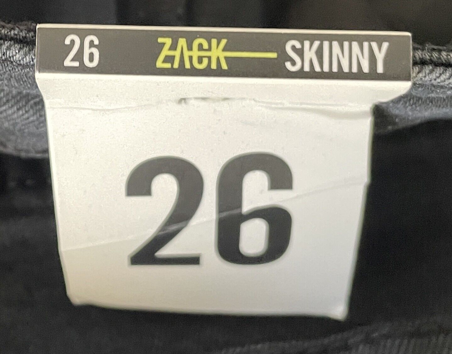 KENJI " Zack " Skinny Leg Jeans Black Denim Mens Size 26 Waist 68cm NEW