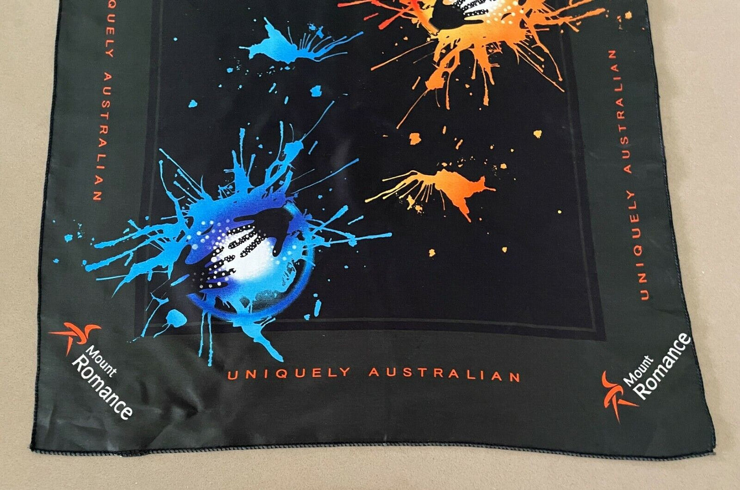 Neck Scarf MOUNT ROMANCE WA Uniquely Australian Souvenir MultiColoured Scarf NEW