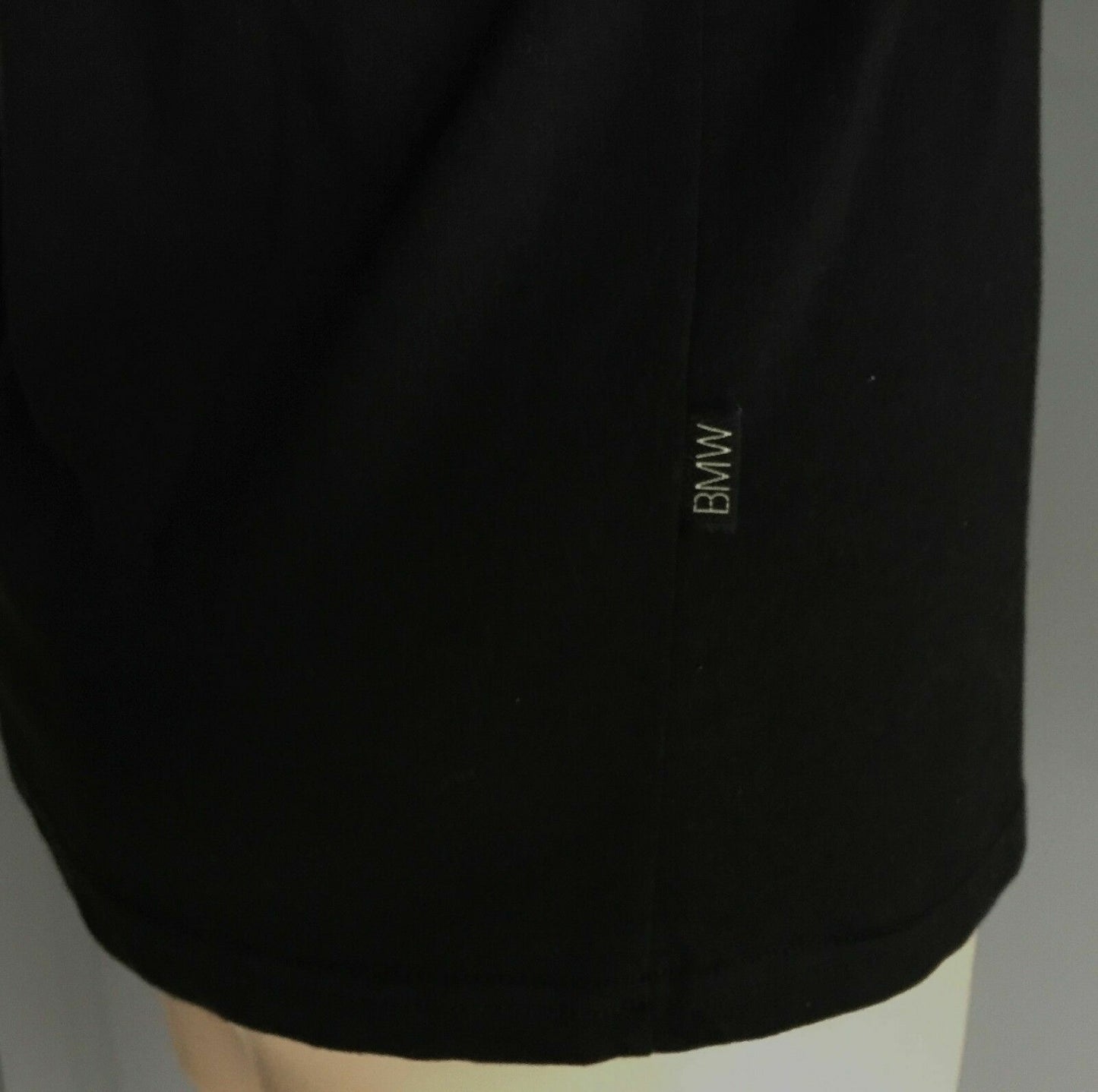 BMW Black Sleeveless Polo Shirt Khaki White Trim Tank Size 10 Tennis Top NEW