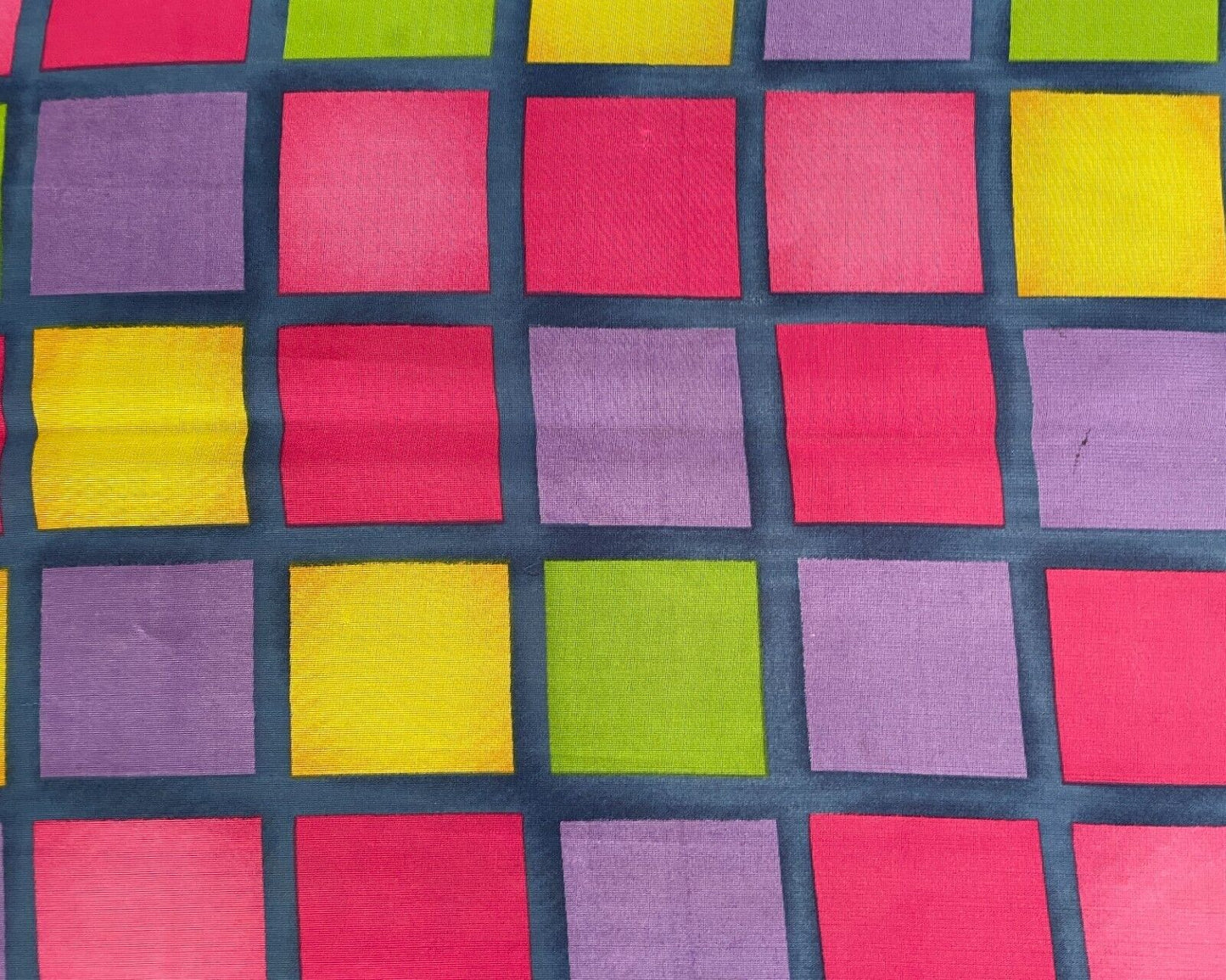 Neck Scarf Semi Sheer Long Shawl Squares Print Blue Purple Pink Yellow Green NEW