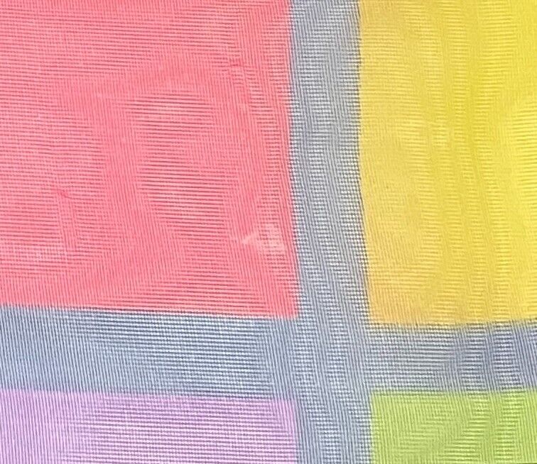 Neck Scarf Semi Sheer Long Shawl Squares Print Blue Purple Pink Yellow Green NEW