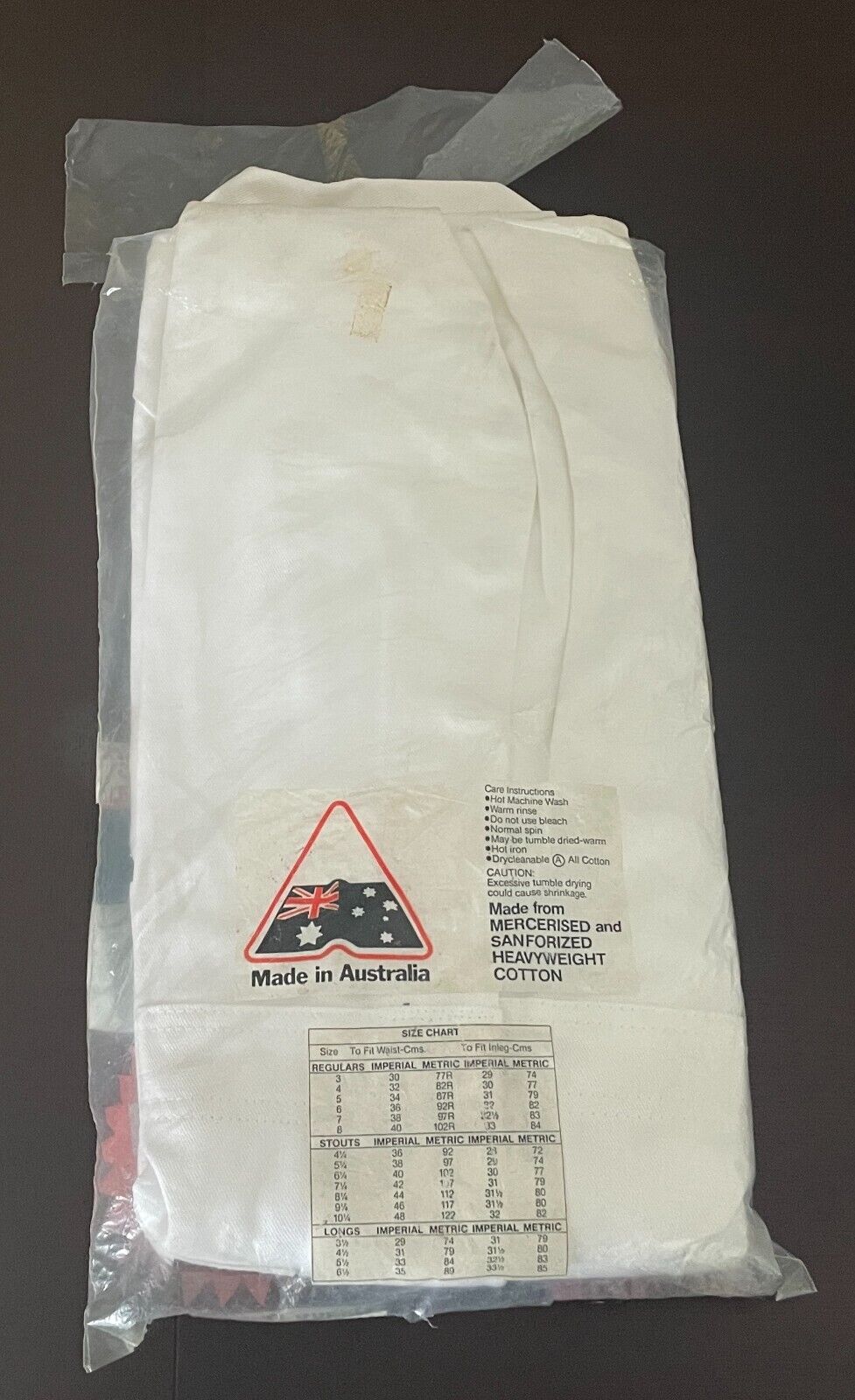 Vintage CANT-TEAR-EM OVERALLS White Heavy Duty Cotton Drill Size 9 107R Waist