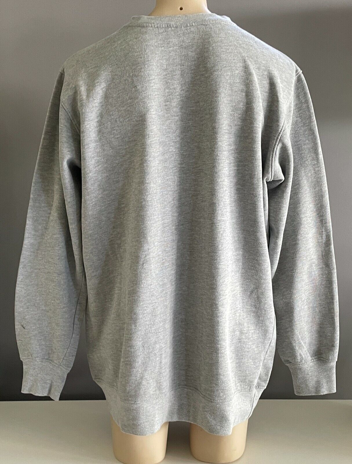 I RIDE SIDEWAYS IRS Sweatshirt Grey Marl Long Sleeve Logo Print Mens Size XL