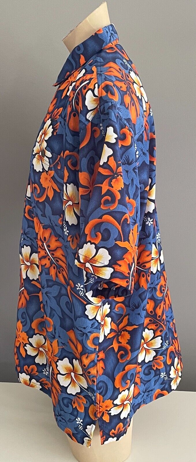 BEACH CLUB CLOTHING Hawaiian Shirt Tropical Floral Size XL Short Sleeve Surf