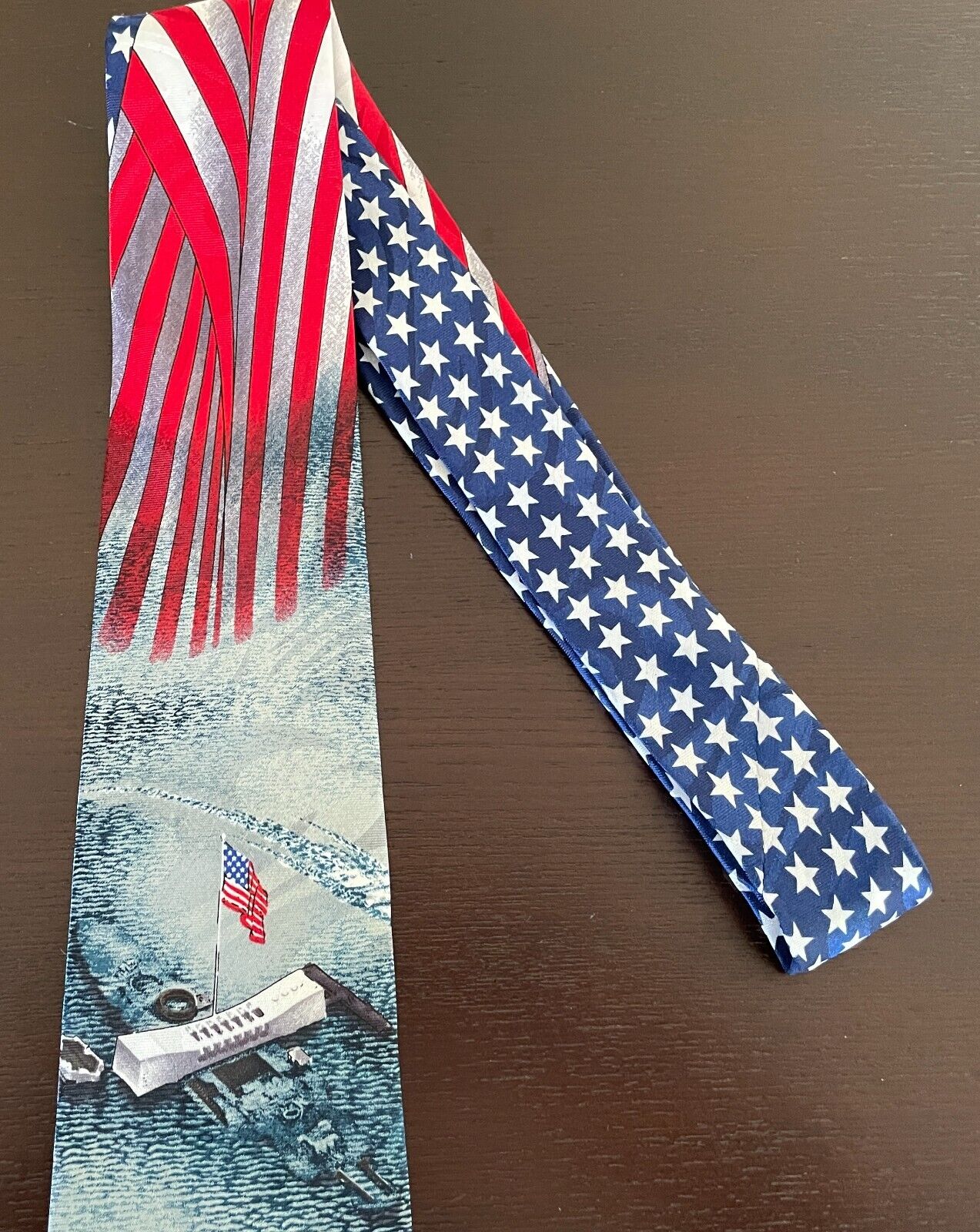 PEARL HARBOUR Tie Hawaii MulticolouredSouvenir Hand Made NeckTie Patriotic NEW