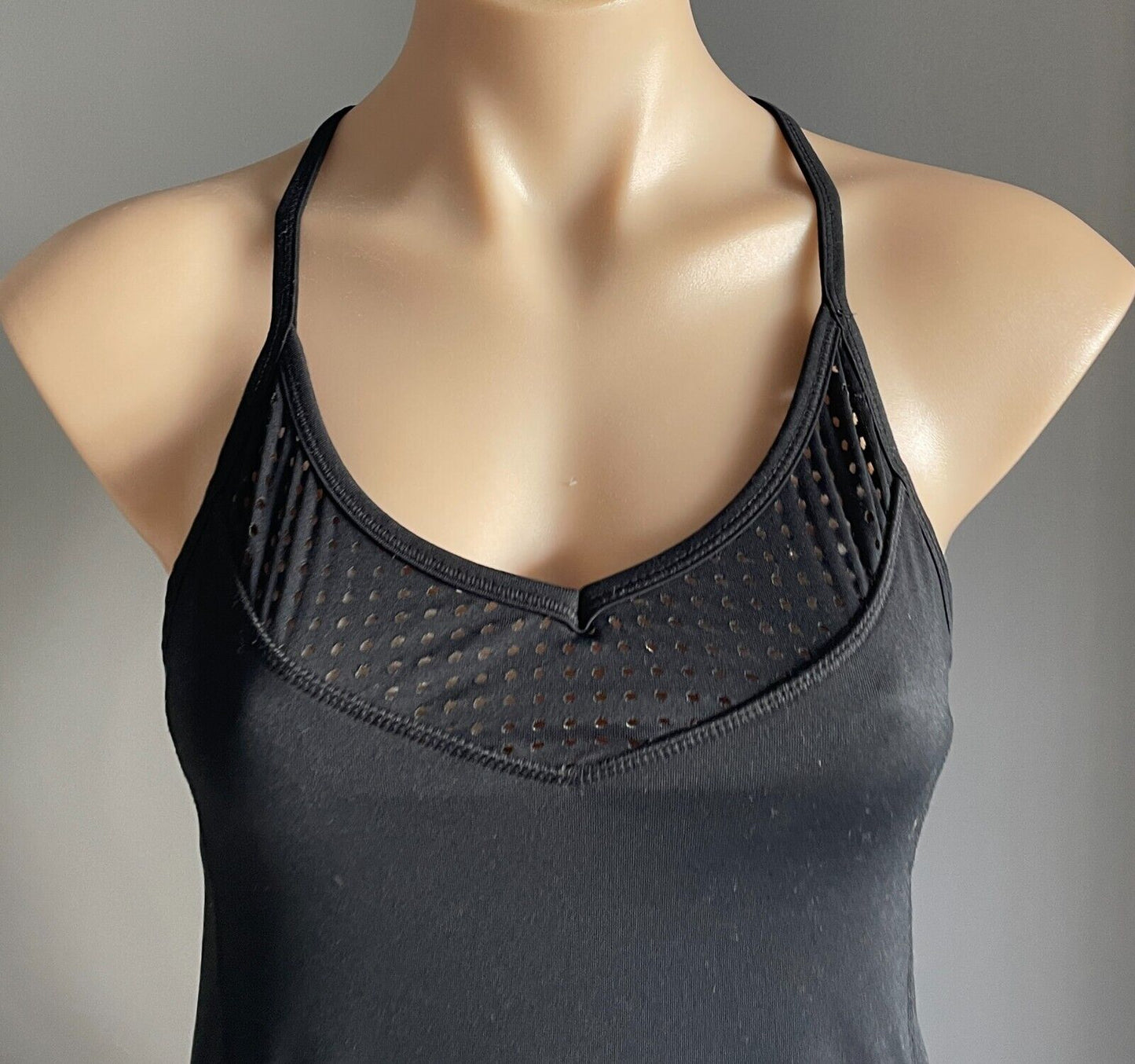 COTTON ON BODY Tank Top Black Fitted Active Racer Back Gym Singlet Sz M 10 12